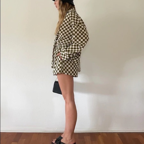 checker short set, worn once - Picture 5 of 7